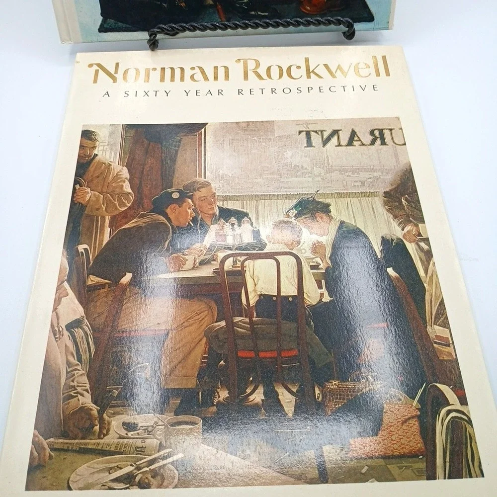 Norman Rockwell A Sixty Year Retrospective Book and Prints HC & PB NOS lot 2